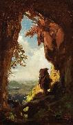 Carl Spitzweg, Gnome watching railway train